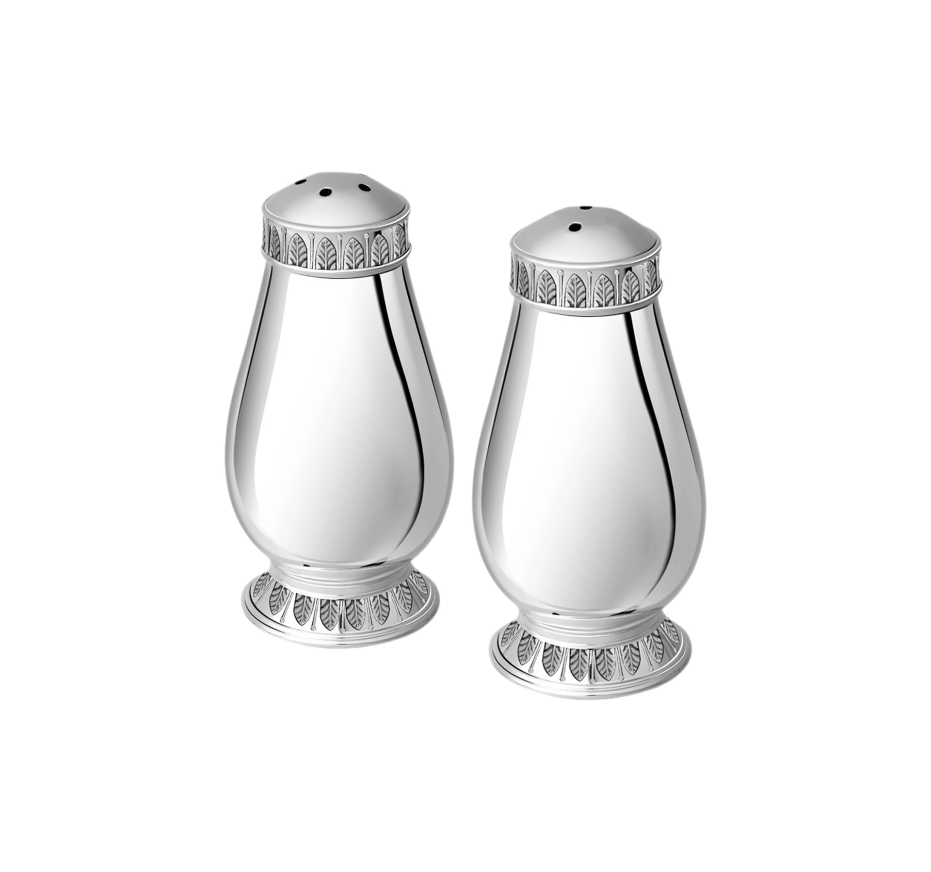 Christofle, Malmaison accessories, Salt and pepper shaker set