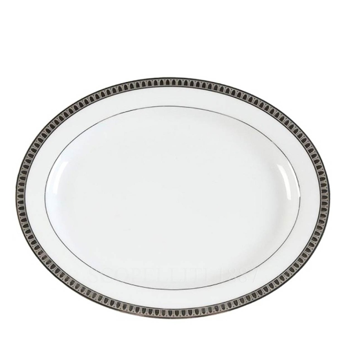 Christofle, Malmaison platinum, Oval platter