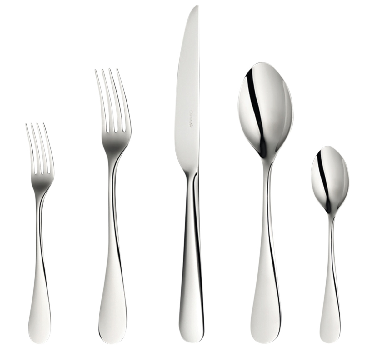 Christofle, Origine cutlery, stainless steel, Flatware set for 6 people (36 pieces)