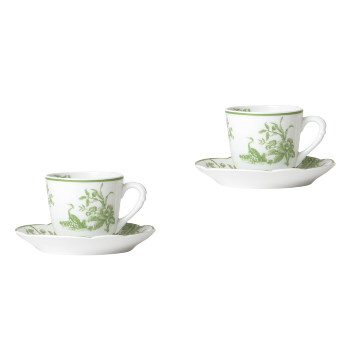 Bernardaud, ALBERTINE, Set of 2 coffee cups and saucers
