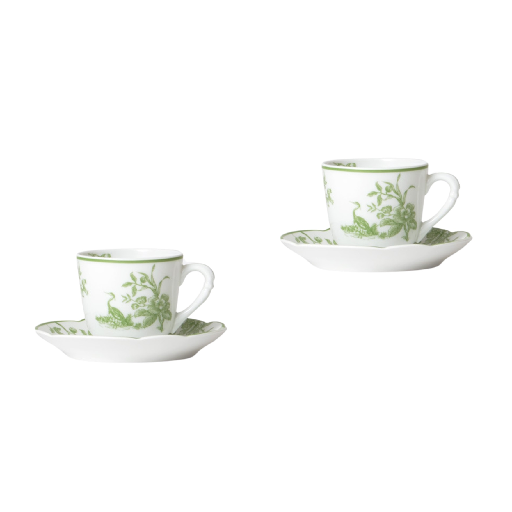 Bernardaud, ALBERTINE, Set of 2 coffee cups and saucers
