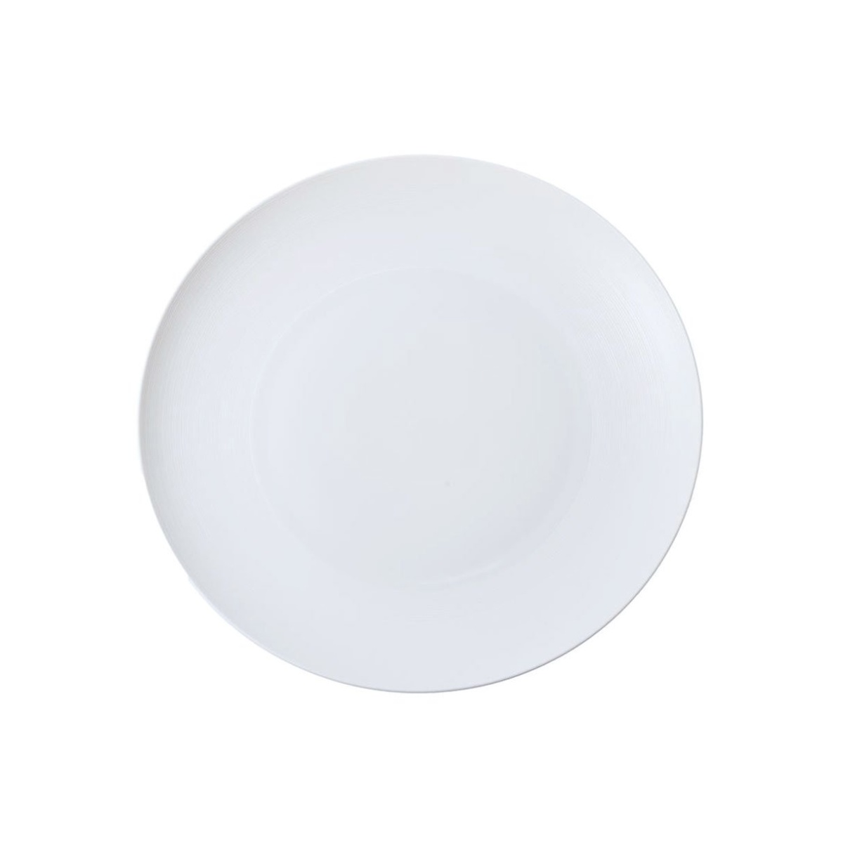 J.L Coquet, Hémisphère White Satin, Flat dish, medium