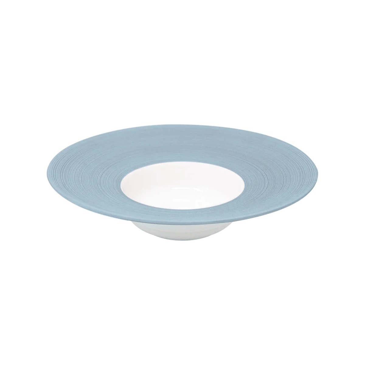 J.L Coquet, Hémisphère Storm Blue, Rim soup plate, small