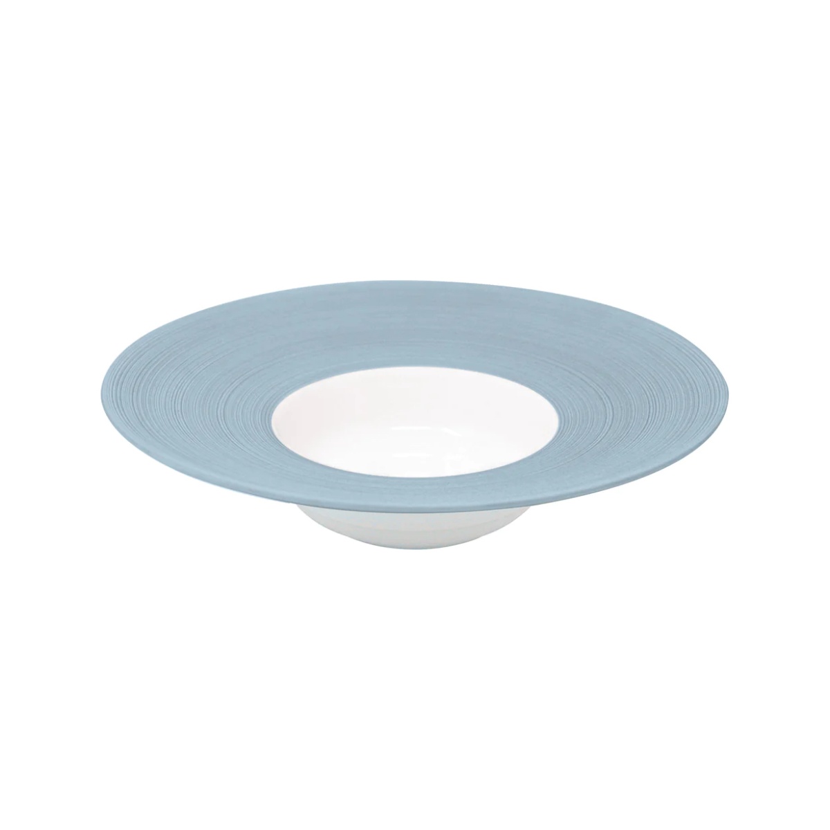 J.L Coquet, Hémisphère Storm Blue, Rim soup plate, medium