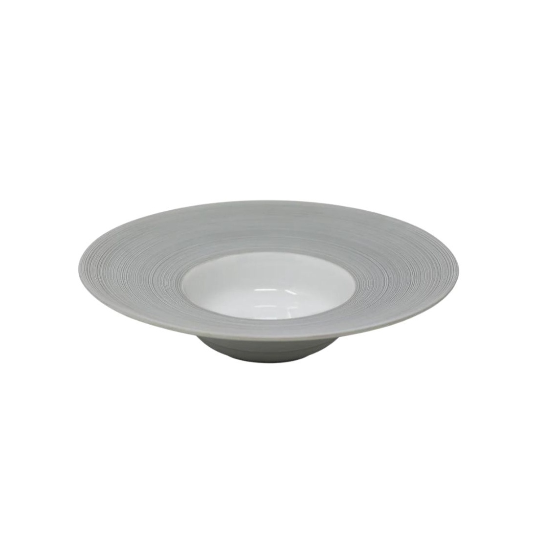 J.L Coquet, Hémisphère Grey, Rim soup plate, large