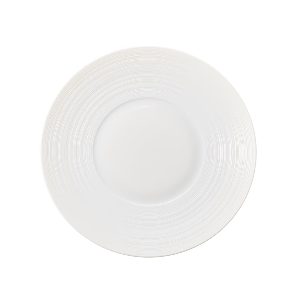 J.L Coquet, Hémisphère White Satin, Mid-sized plate