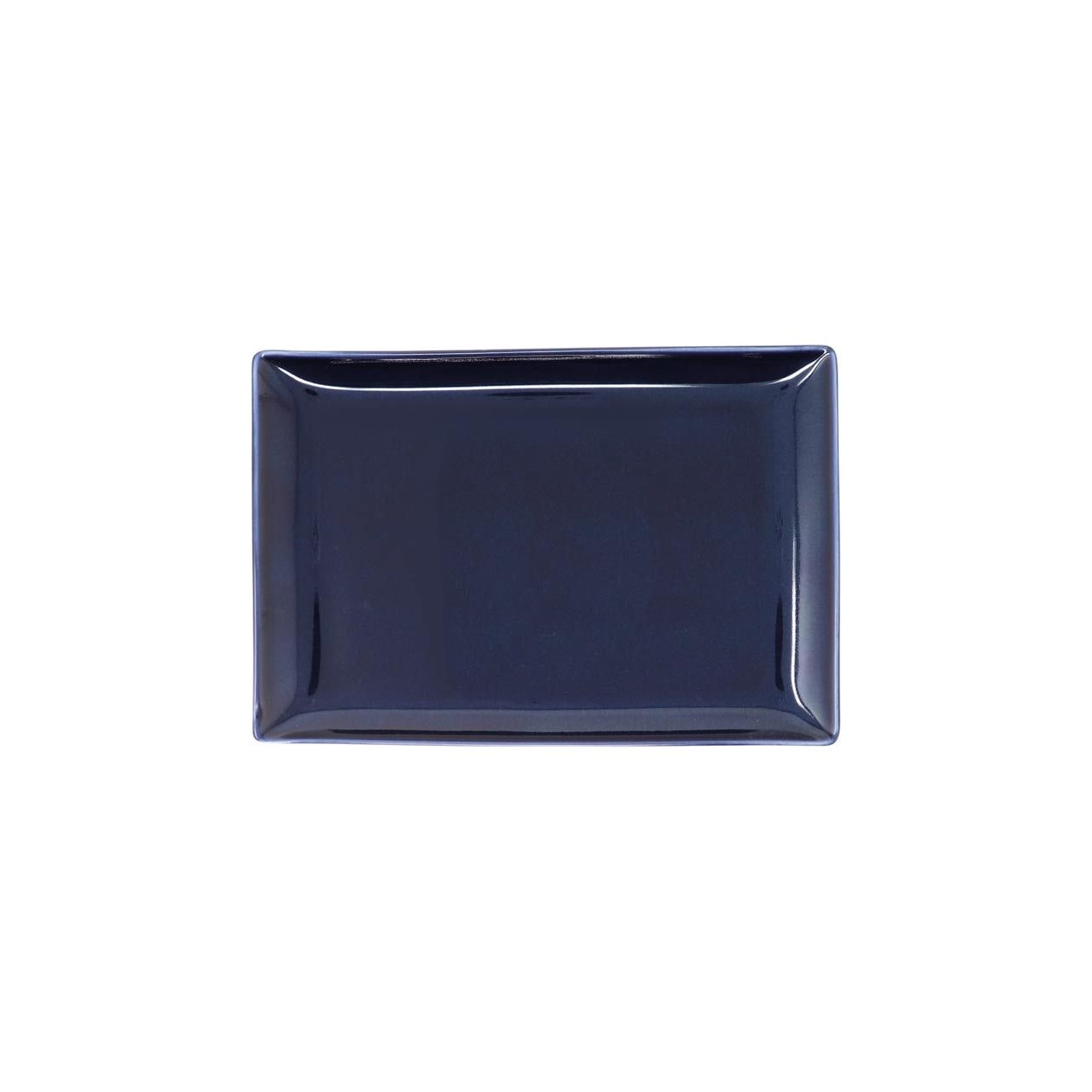 Jaune de Chrome, Bolero Blue, Rectangular tray, medium
