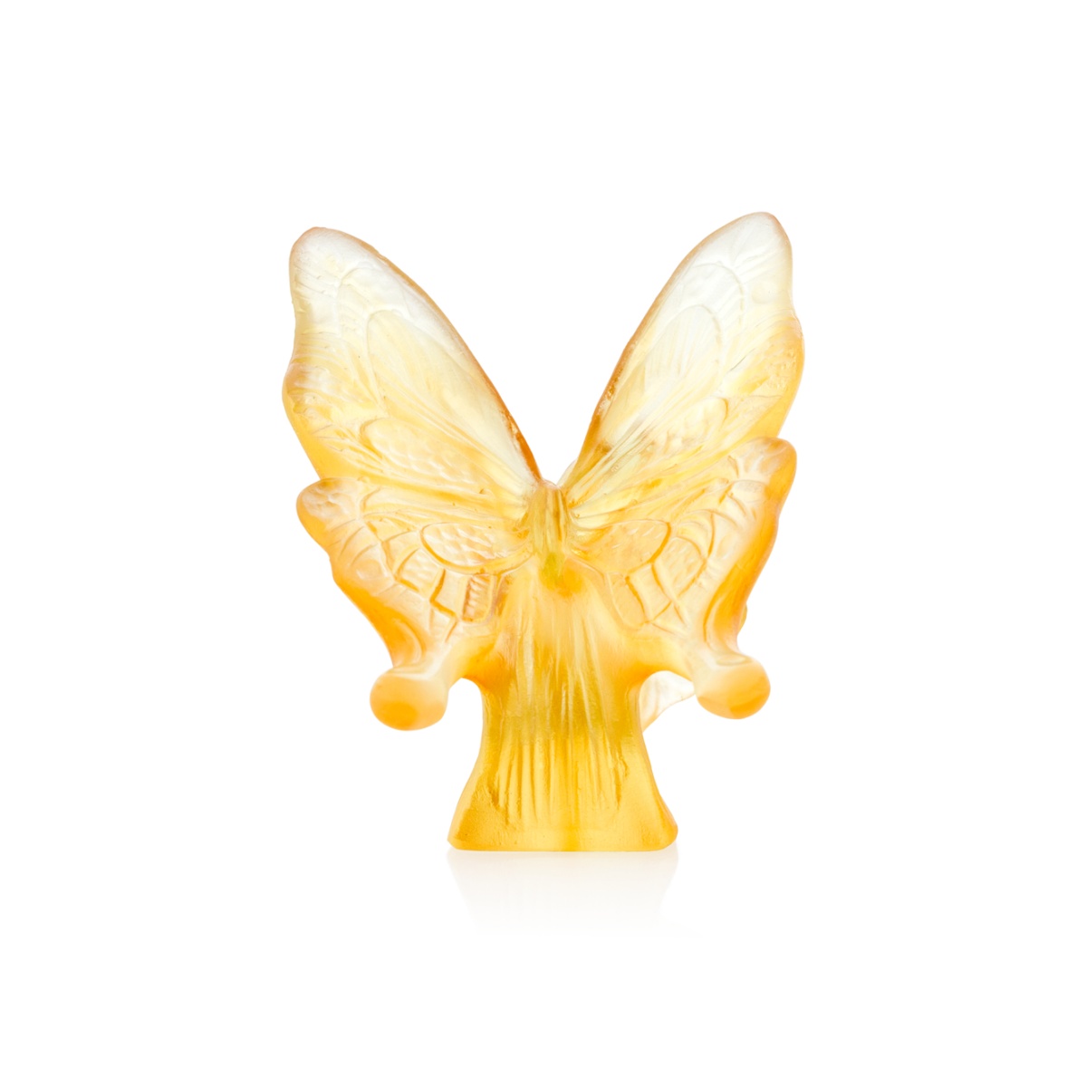 Daum, Univers Animaliers, Papillon jaune-ambre