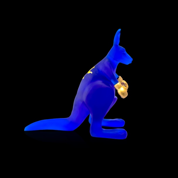 Daum, Univers Animaliers, Kangourou Wally by Yves Henry, 75 ex