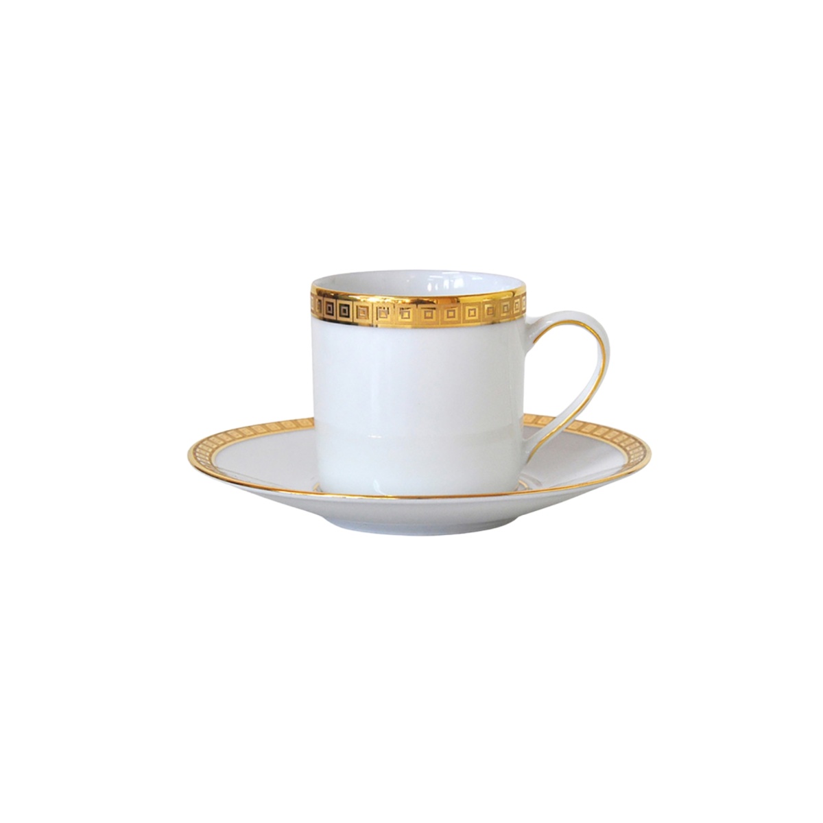 Bernardaud, Athena Gold, Espresso cup and saucer