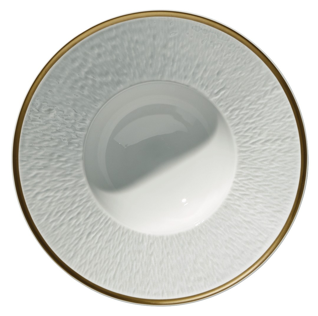 Raynaud, Minéral Gold Rim, Deep plate with rim