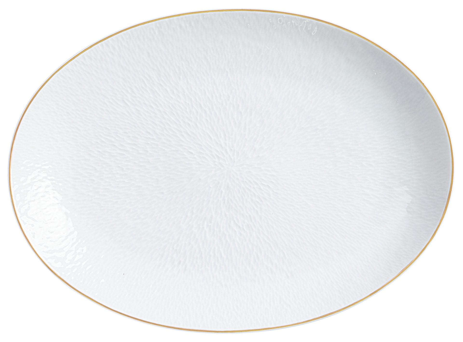 Raynaud, Minéral Gold Rim, Oval platter medium