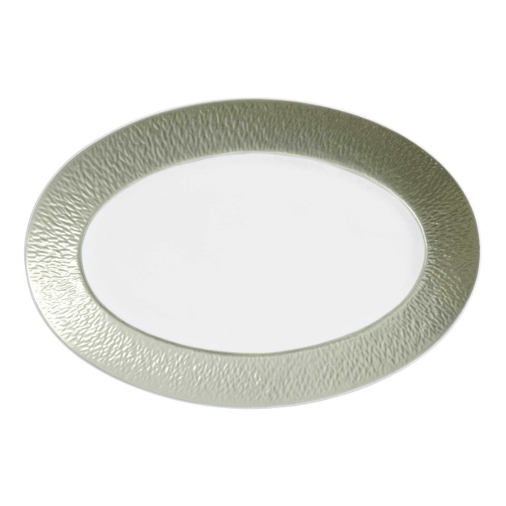 Raynaud, Minéral irisé Celadon, Oval platter