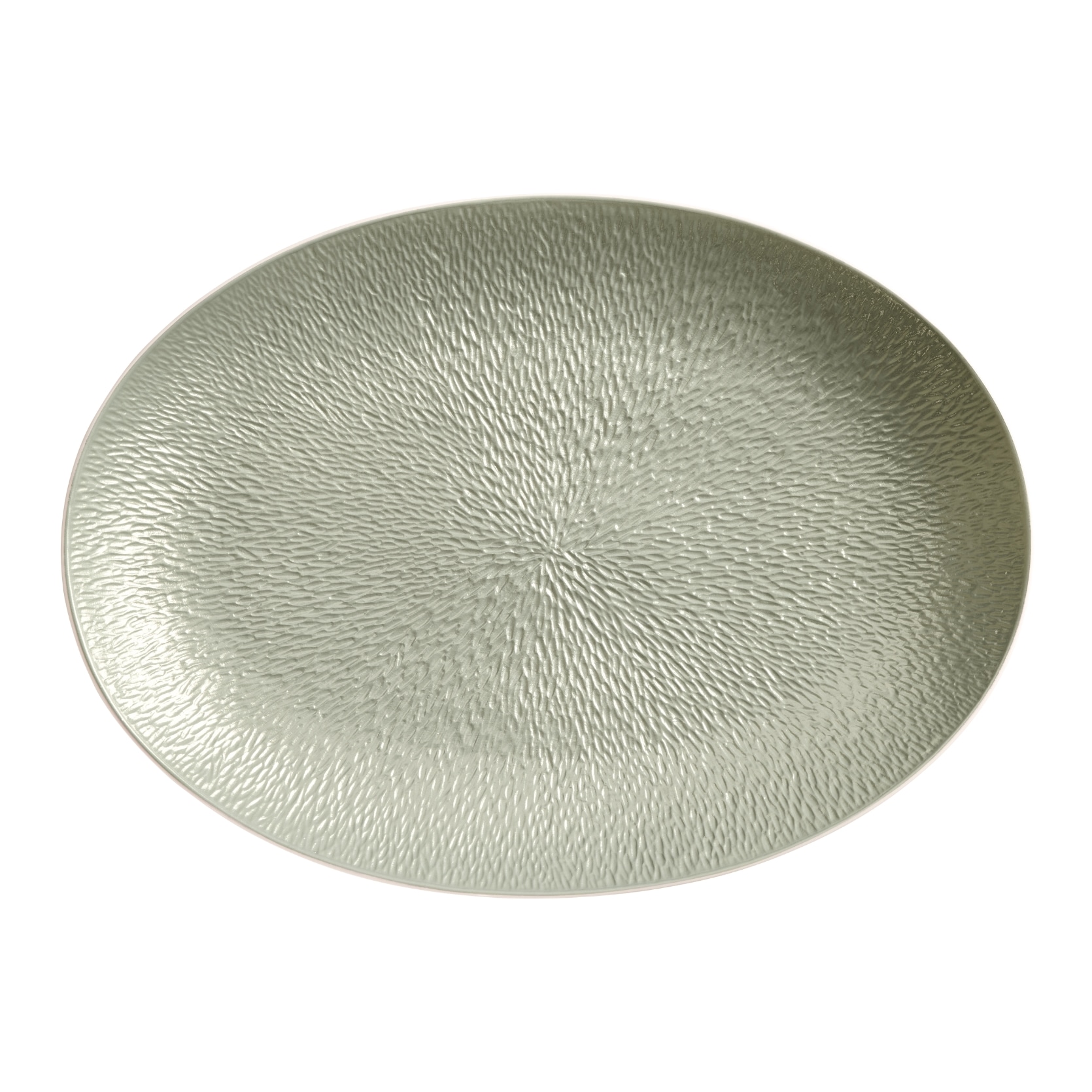 Raynaud, Minéral irisé Celadon, Oval platter