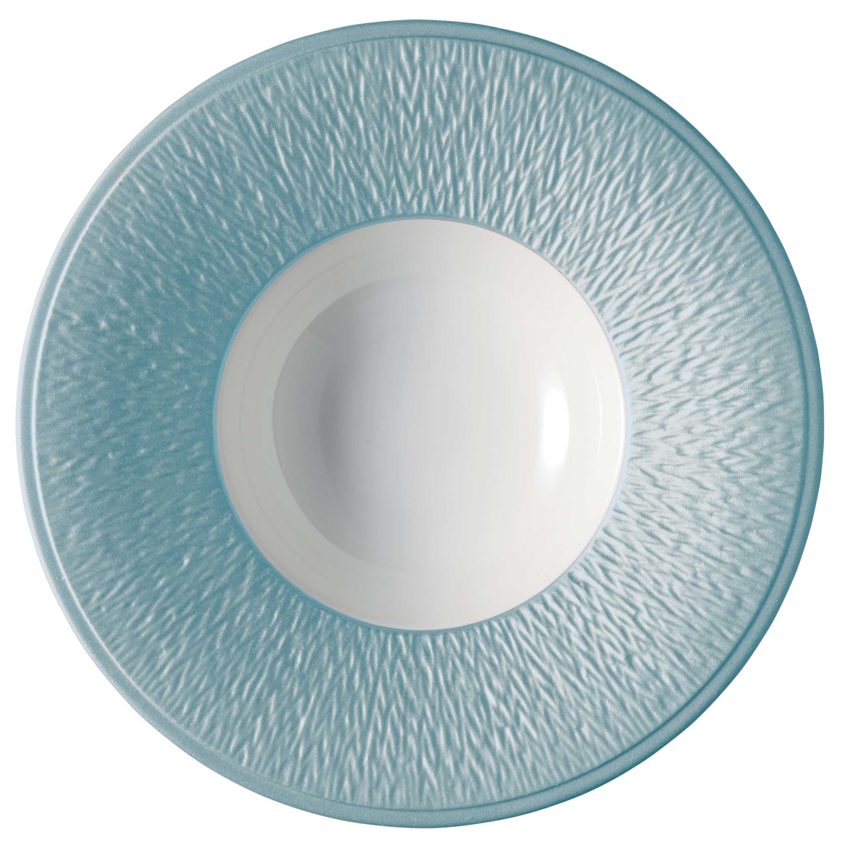 Raynaud, Minéral irisé Sky Blue, Deep plate with rim