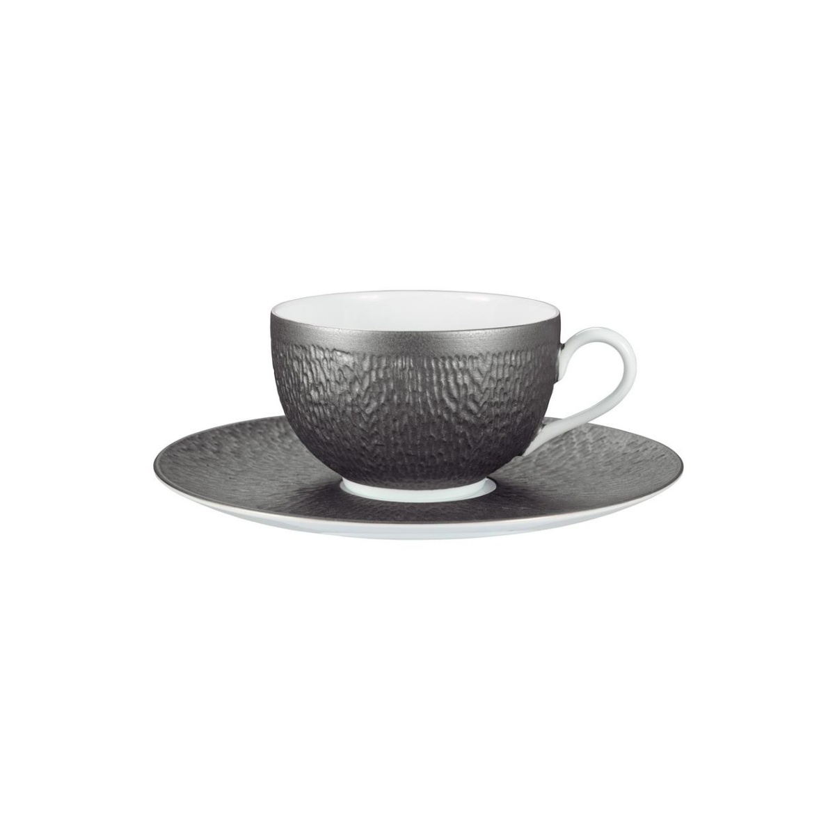 Raynaud, Minéral irisé Dark Grey, Tea extra or chinese soup bowl saucer