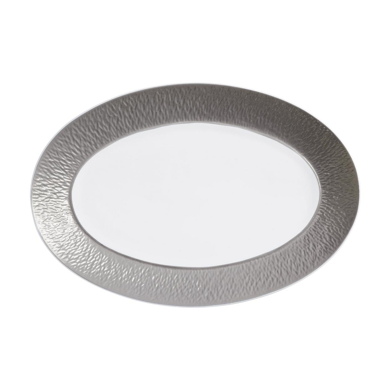 Raynaud, Minéral irisé Dark Grey, Oval platter