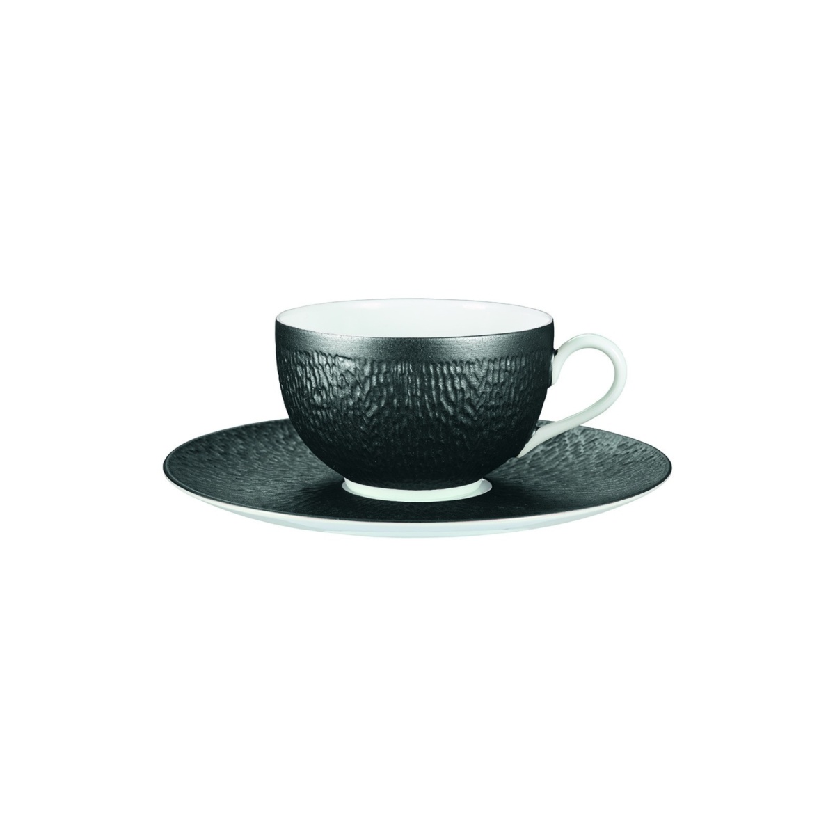 Raynaud, Minéral irisé Black, Tea extra or chinese soup bowl saucer