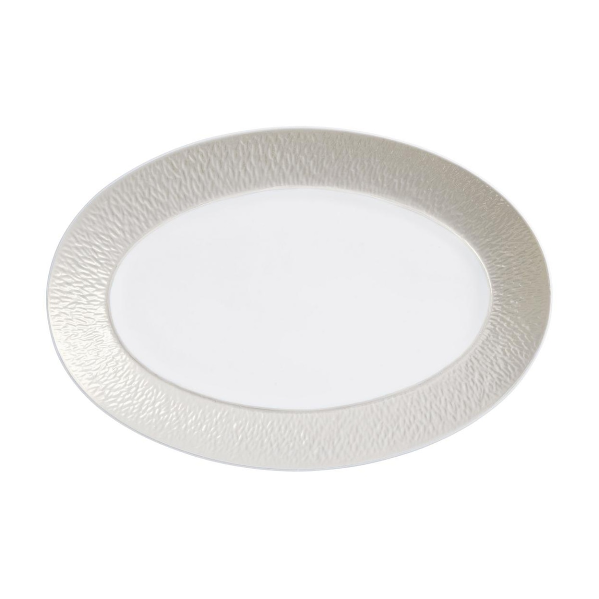 Raynaud, Minéral irisé Pearl Grey, Oval platter
