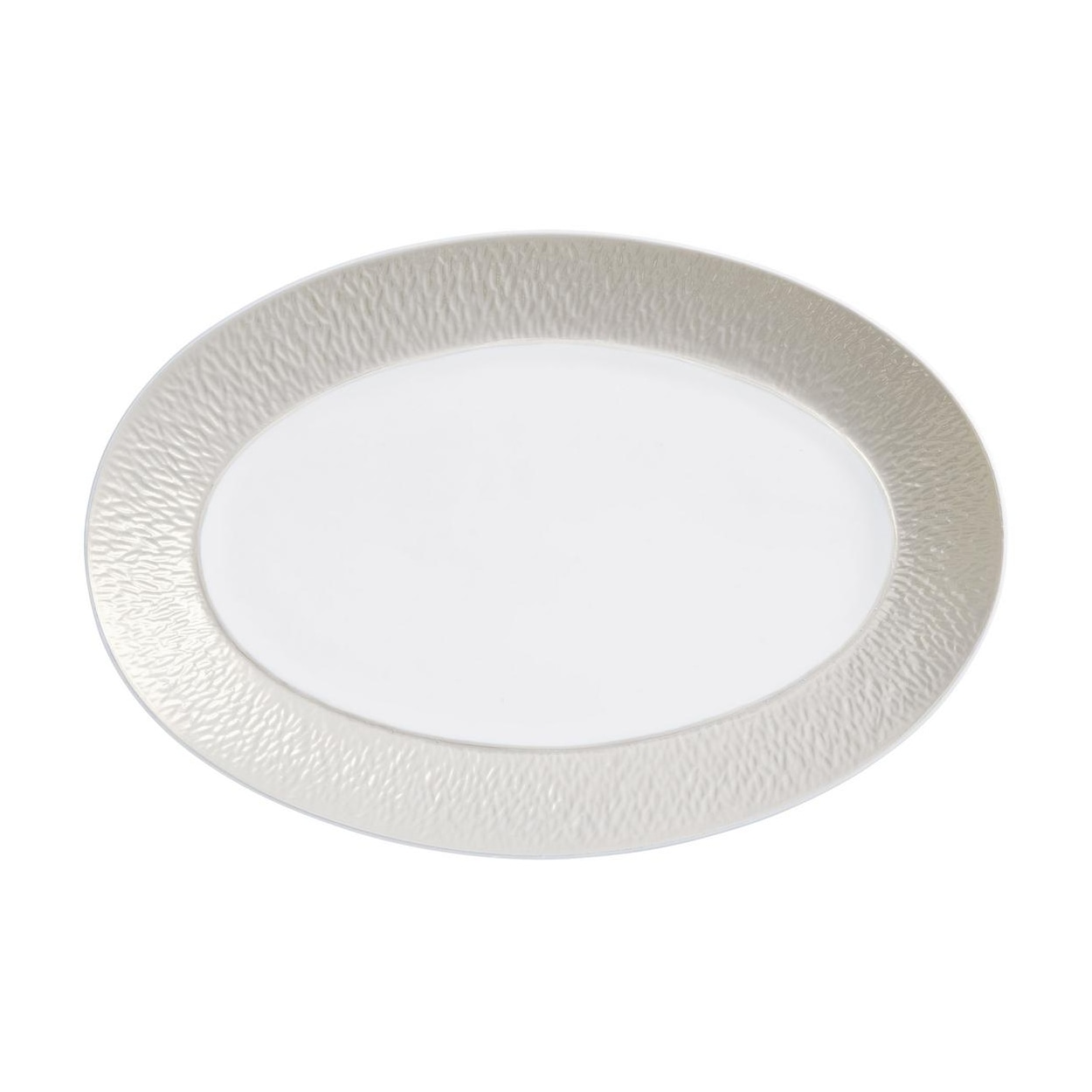 Raynaud, Minéral irisé Pearl Grey, Oval platter
