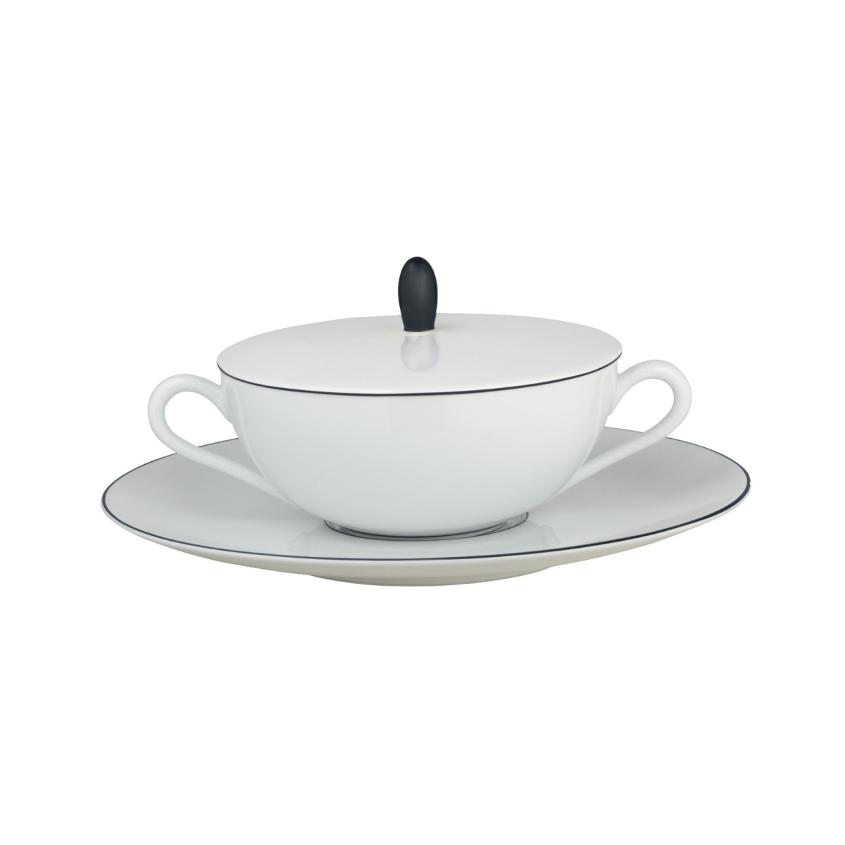 Raynaud, Monceau Black, Cream soup cup lid