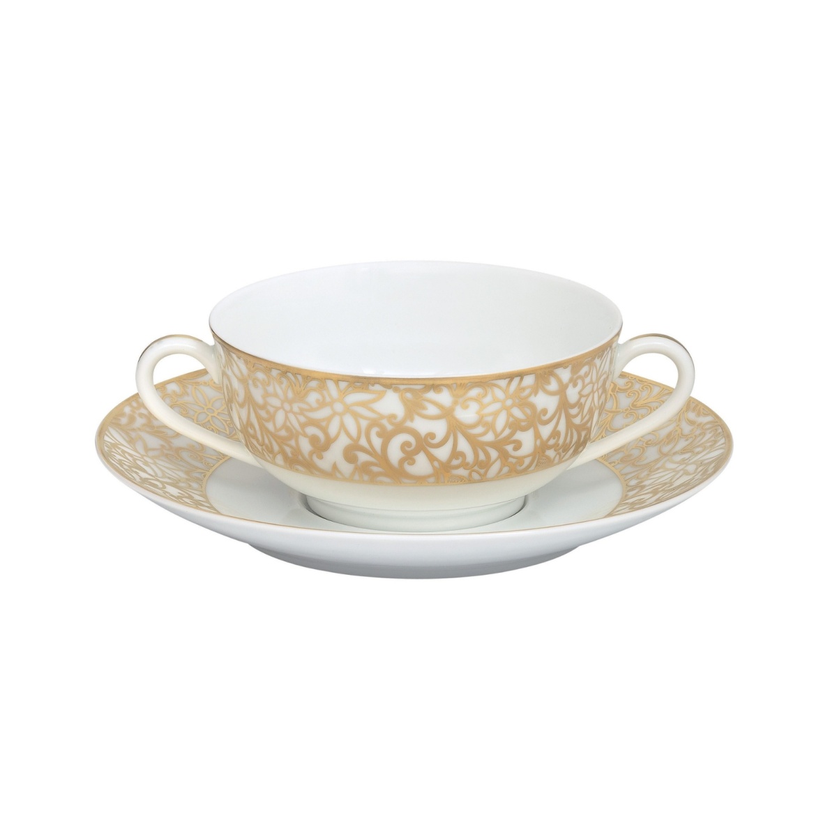 Raynaud, Salamanque Gold, Cream soup cup and saucer