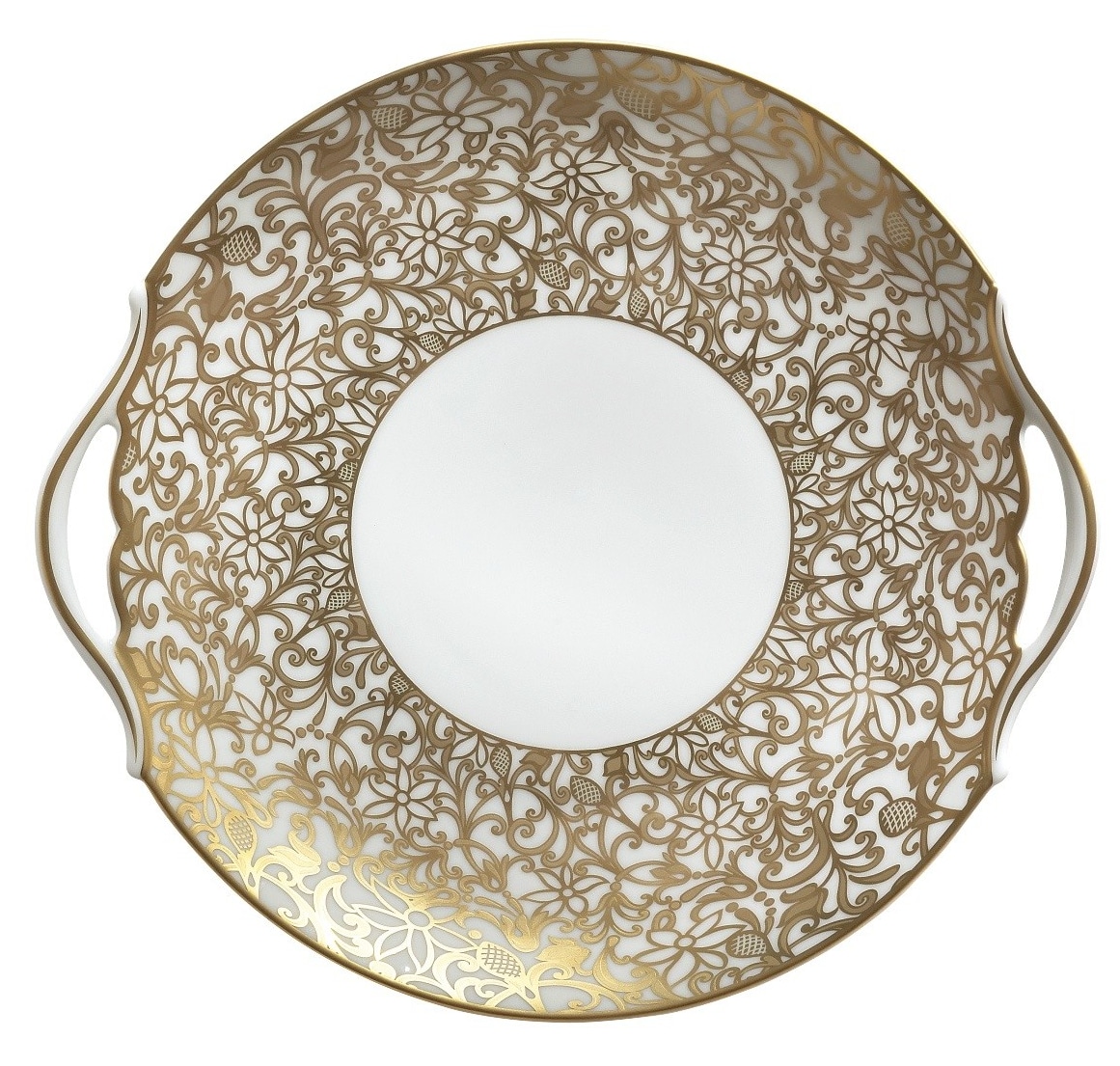 Raynaud, Salamanque Gold, Tart platter with hands