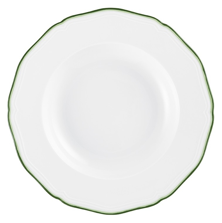 Raynaud, Touraine double filet vert, Deep plate with rim