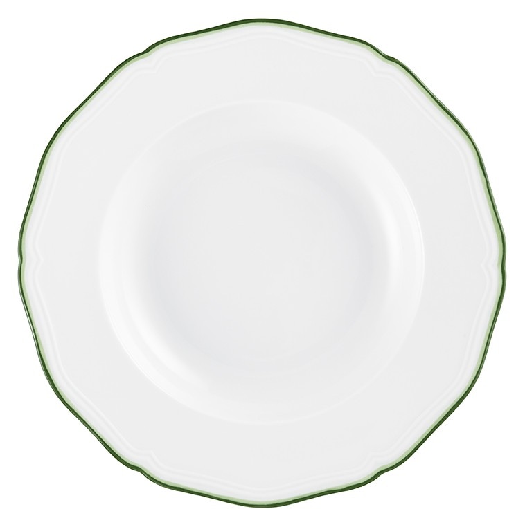 Raynaud, Touraine double filet vert, Deep plate with rim