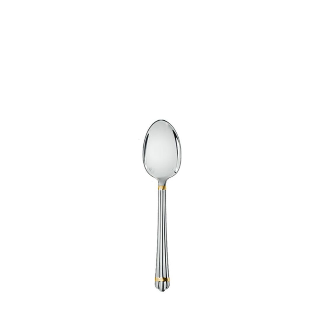 Christofle, Aria cutlery, silver plated with gold ring, Espresso spoon