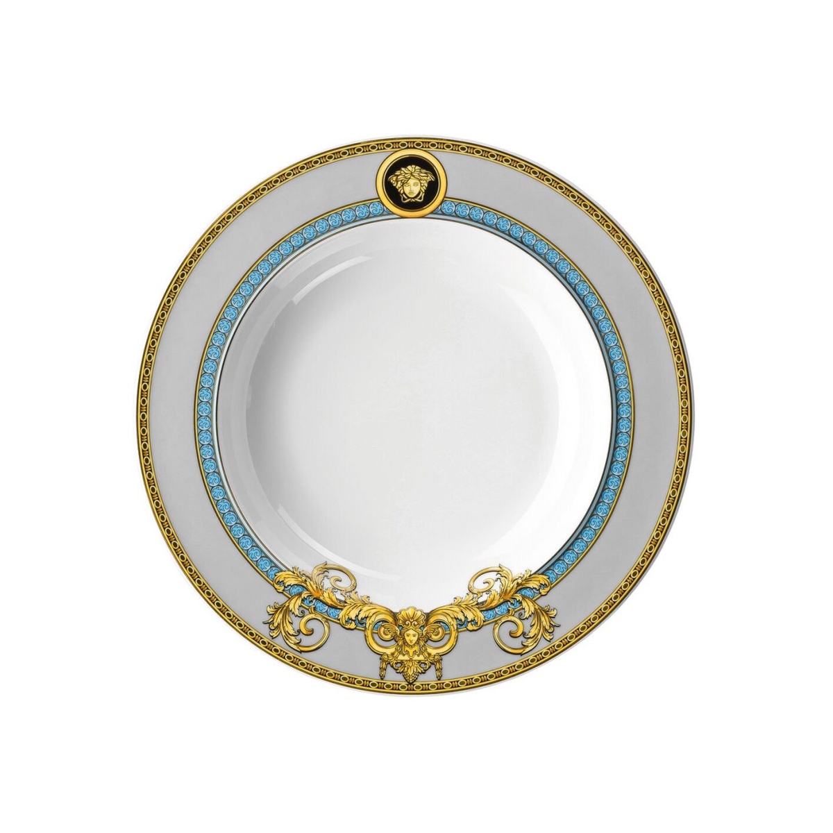 Versace, Prestige Gala Blue, Soup plate