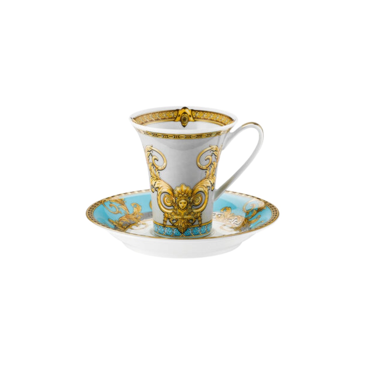 Versace, Prestige Gala Blue, Espresso cup and saucer