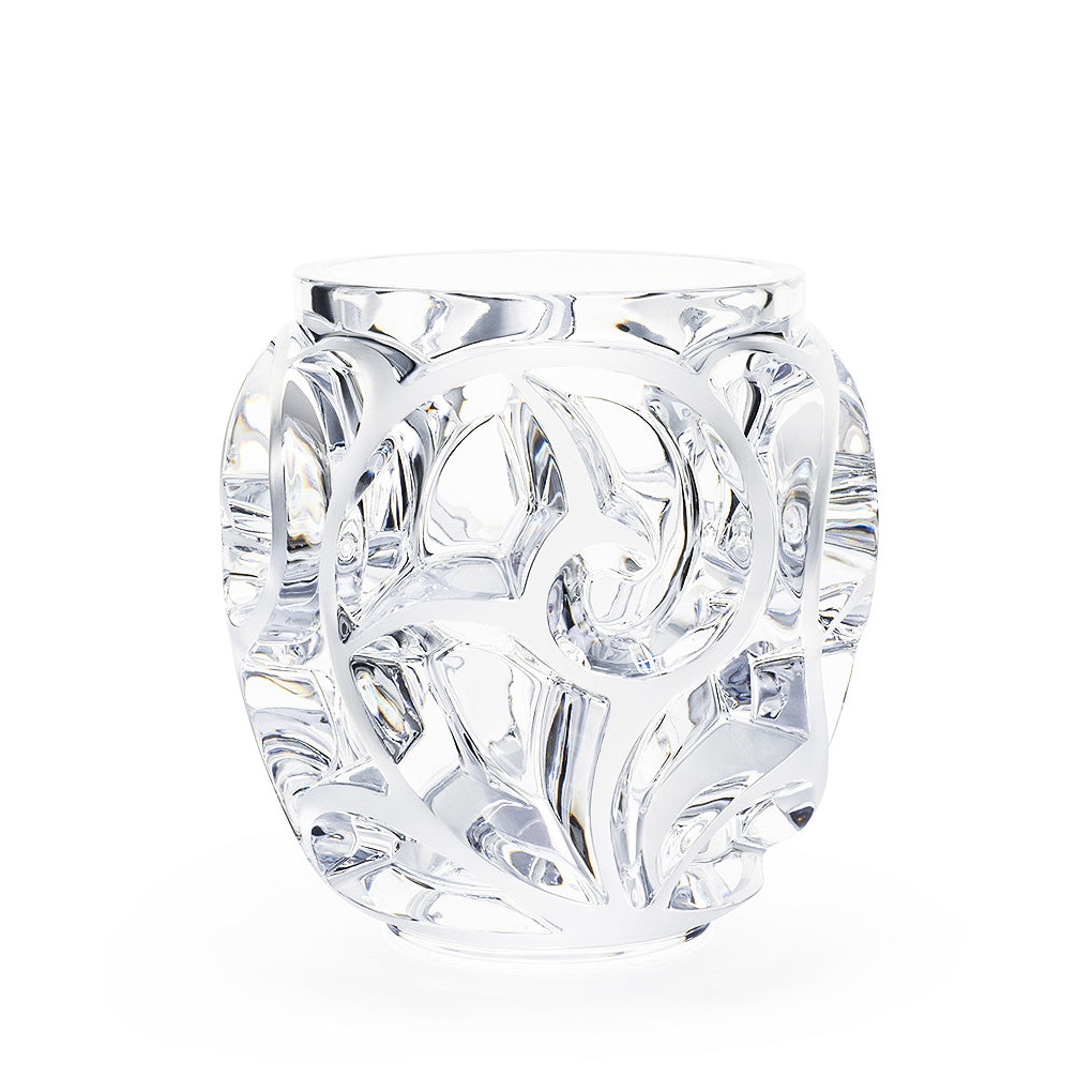 Lalique, Tourbillons vases, Grand vase, clear