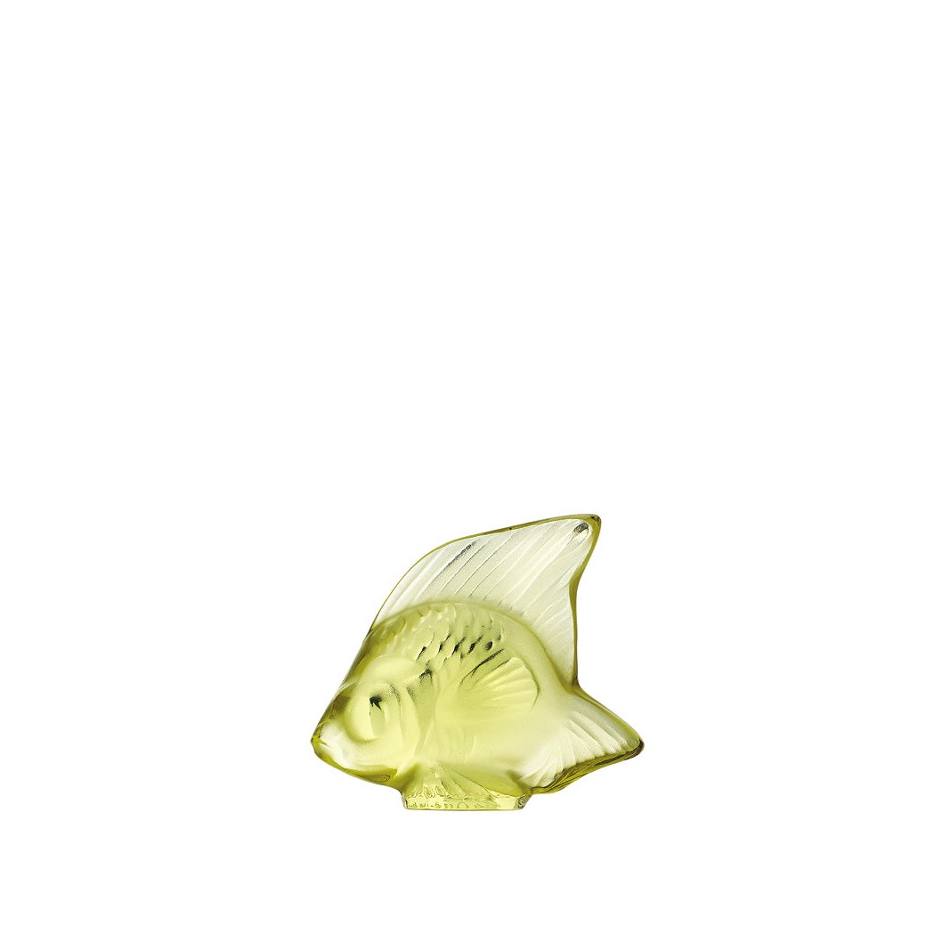 Lalique, Fish sculptures, Fish sculpture, yellow