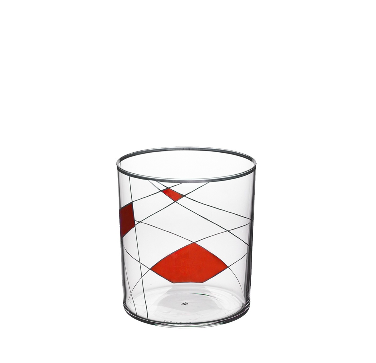 Lobmeyr, Neo double old fashioned, Dof tumbler light neo enamel painted x-iv-ii, red