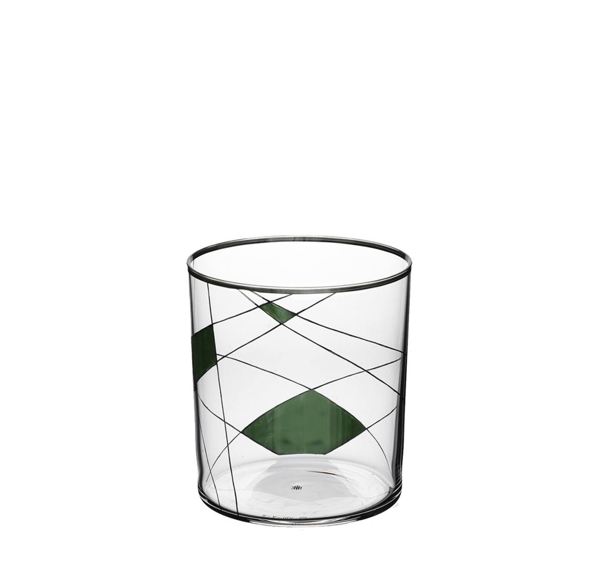 Lobmeyr, Neo double old fashioned, Dof tumbler light neo enamel painted x-i-ii, green