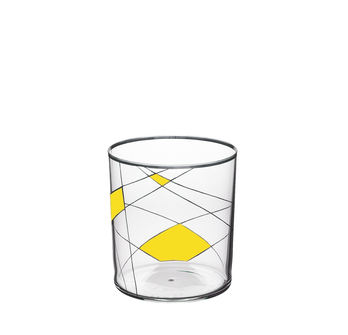 Lobmeyr, Neo double old fashioned, Dof tumbler light neo enamel painted x-ii-ii, yellow