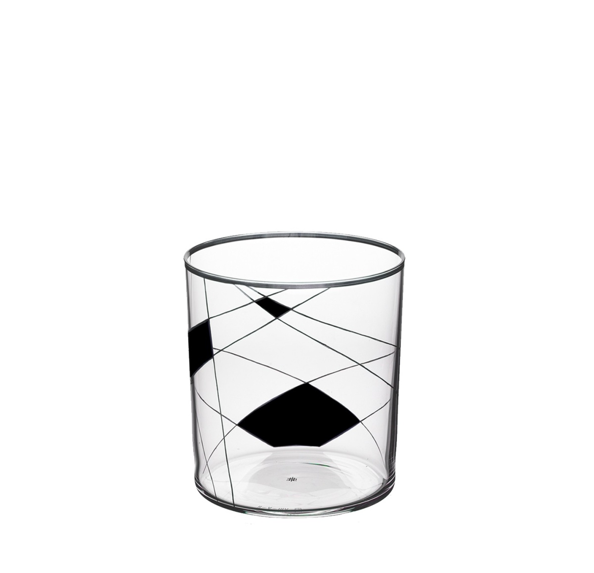 Lobmeyr, Neo double old fashioned, Dof tumbler light neo enamel painted x-viii-ii, black