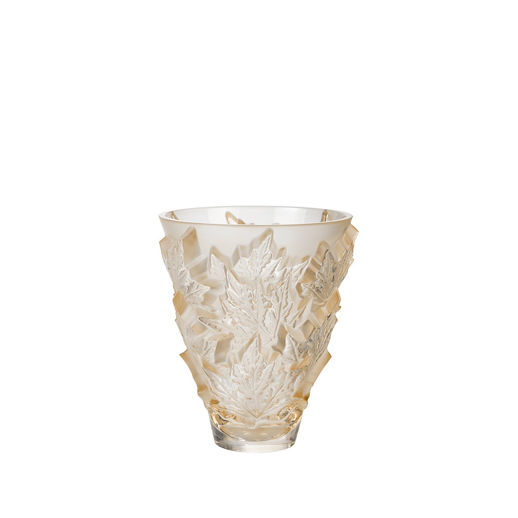 Lalique, Champs-Elysées vases, Small vase, gold luster