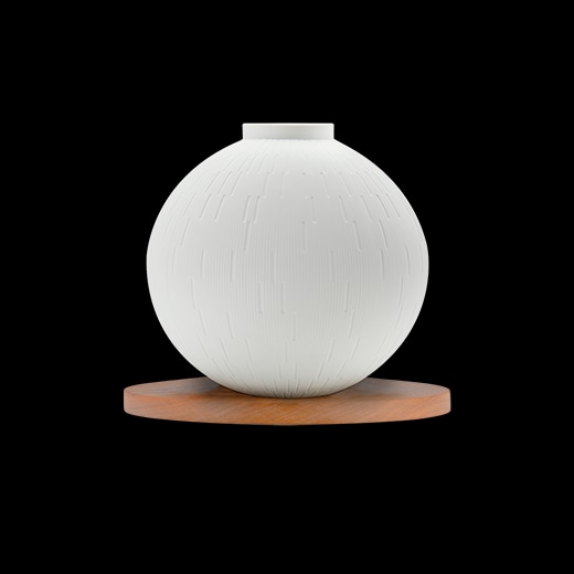 Haviland, Infini white, Sphere vase