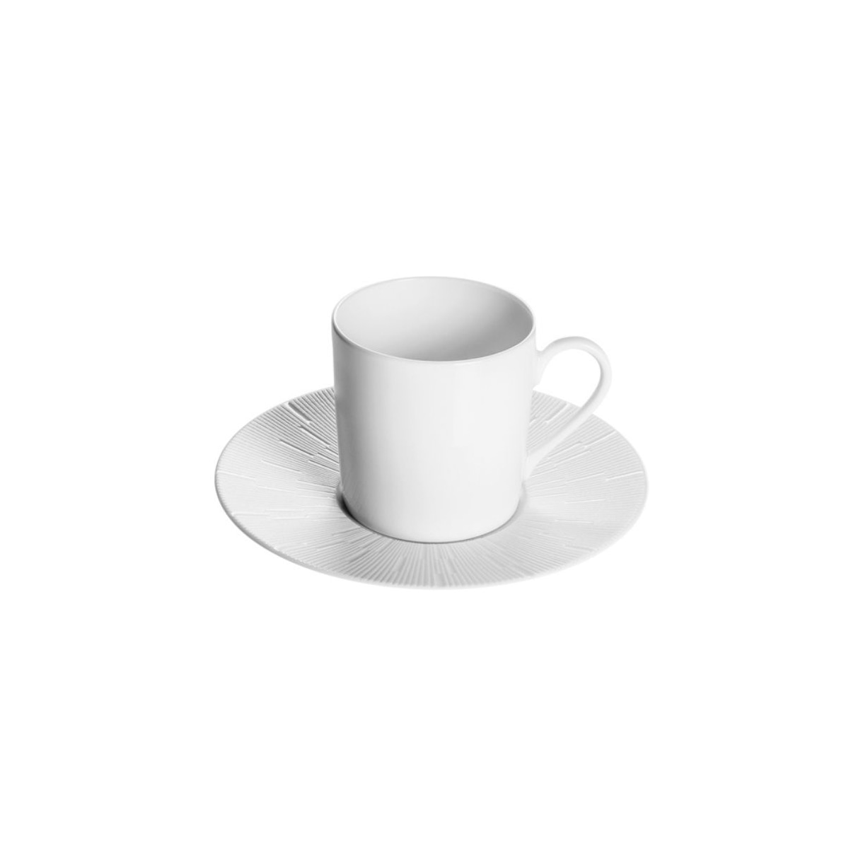 Haviland, Infini white, Coffee cup and saucer