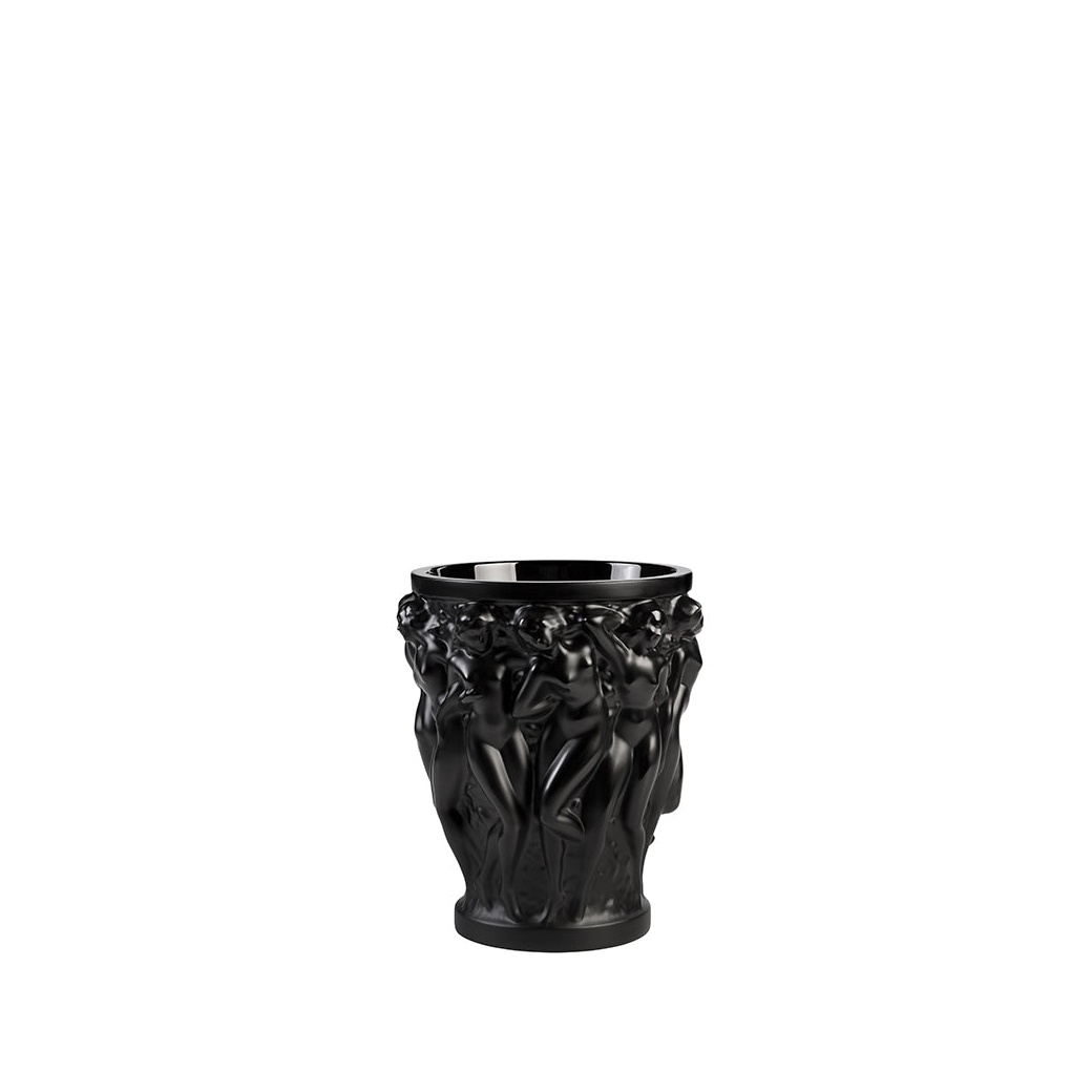 Lalique, Bacchantes vases, Small vase, black