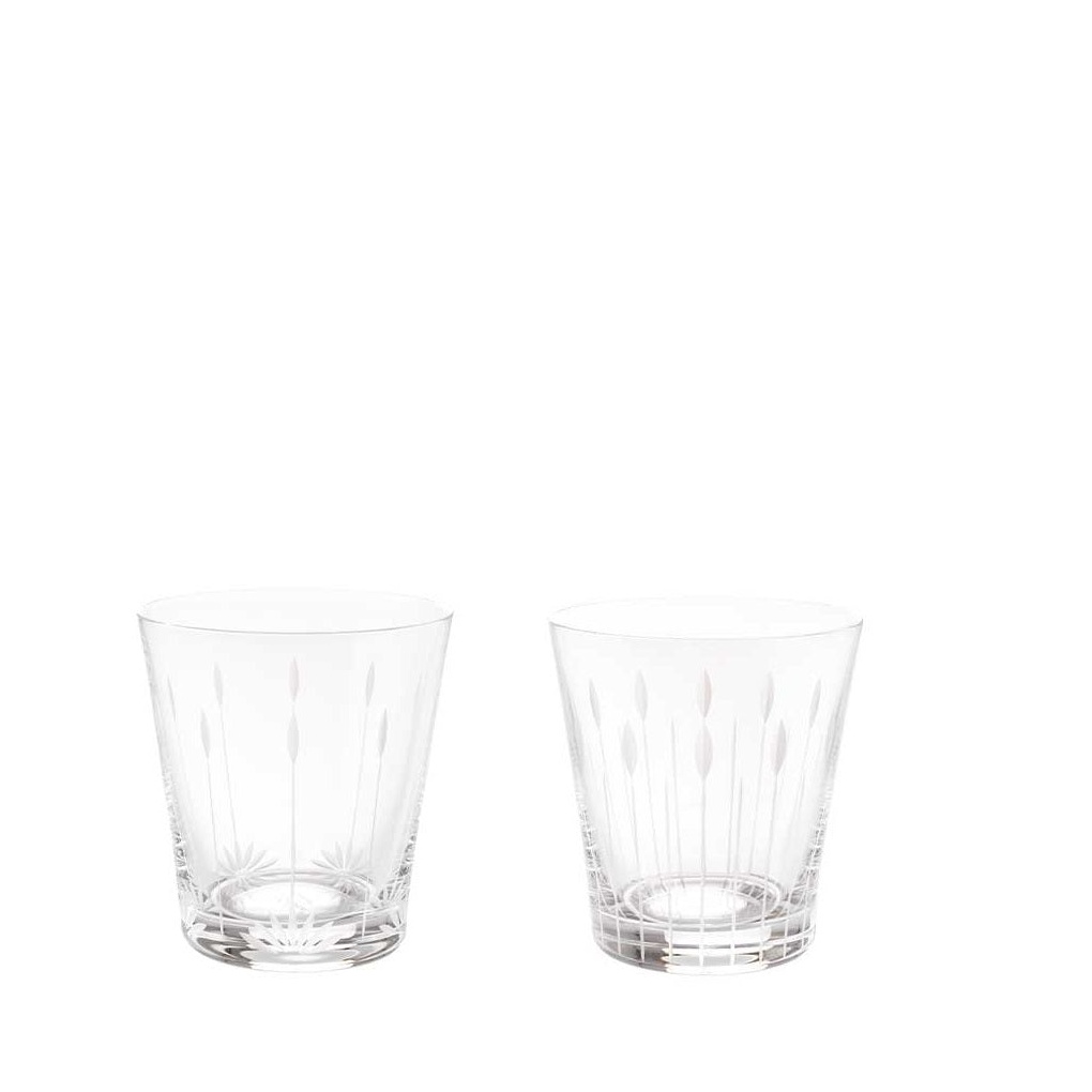 Lalique, Lotus tumblers, Set of 2 tumblers, bloss-buds 300 ml