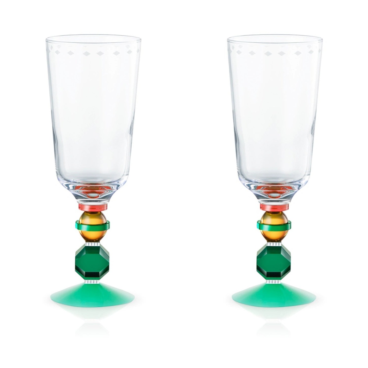 Reflections Copenhagen, Glasses, Set of 2 mayfair tall crystal glass