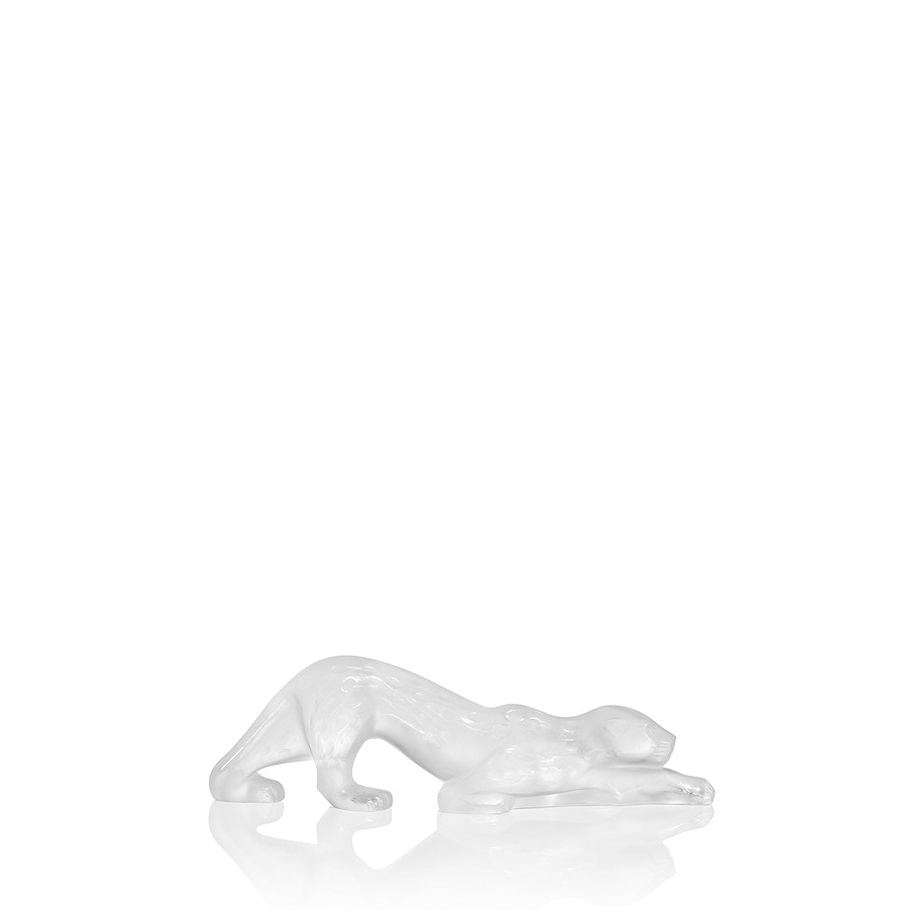 Lalique, Zeila panther sculptures, Small panther sculpture, clear