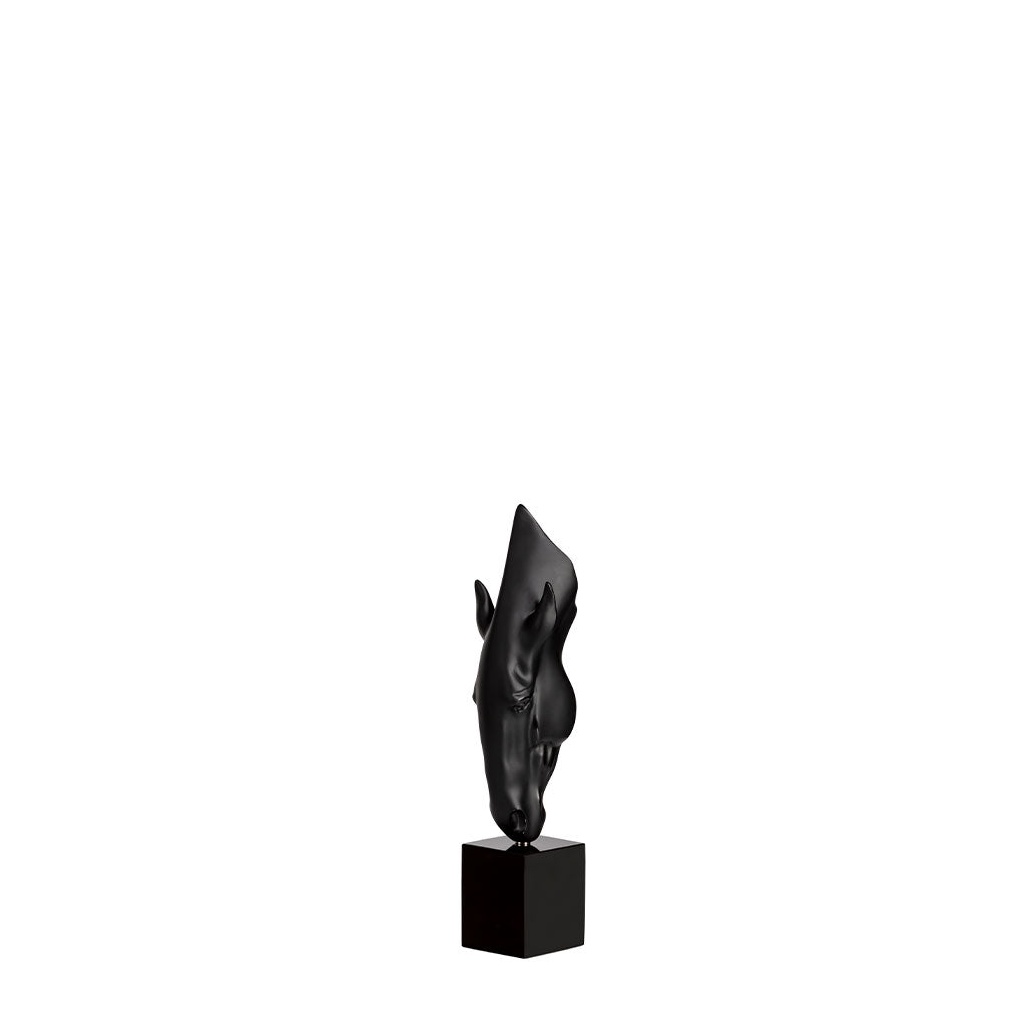 Lalique, Still water by Nic Fiddian Green, Limited edition sculpture, black