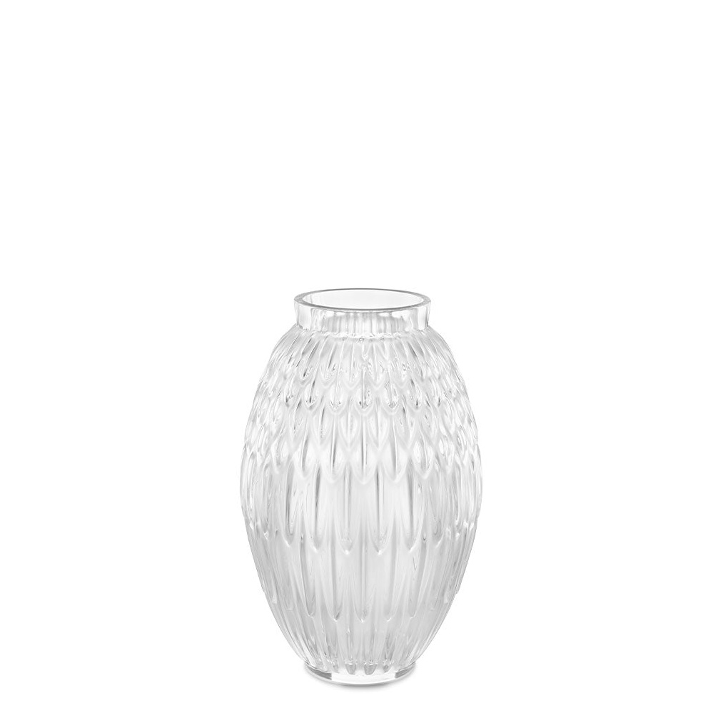 Lalique, Plumes vases, Vase, clear