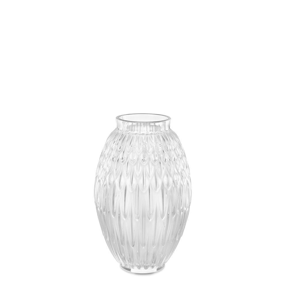 Lalique, Plumes vases, Vase, clear