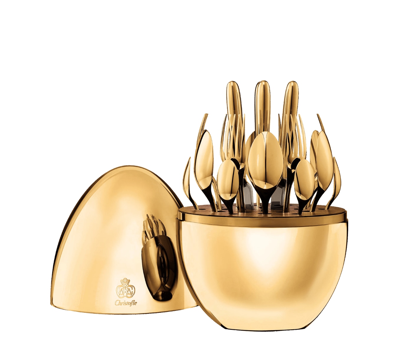 Christofle, Mood, MOOD GOLD 24-Piece Set
