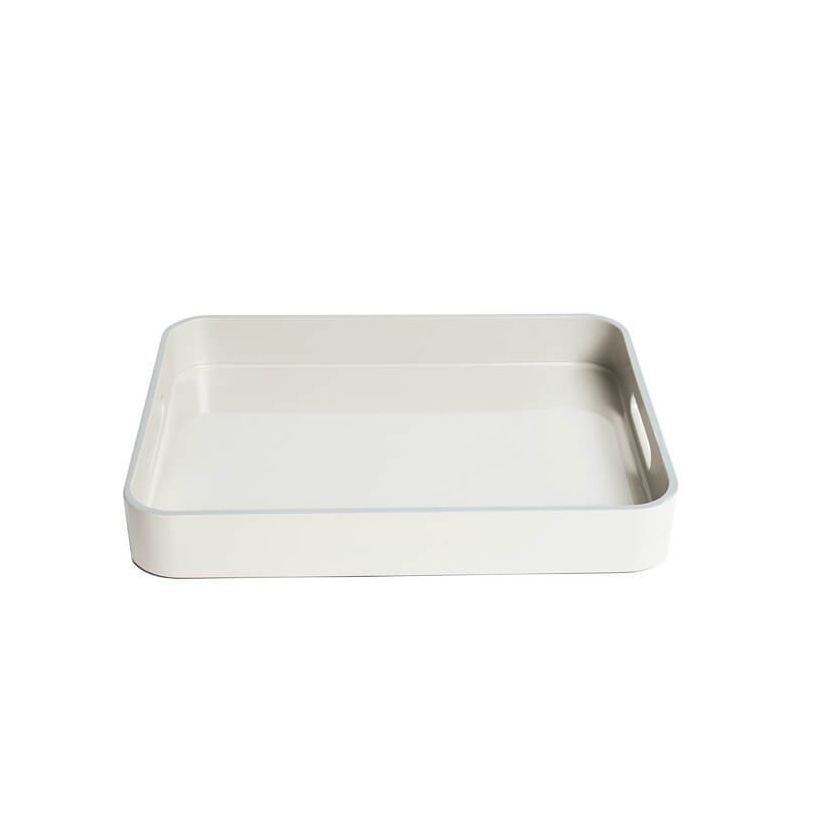 Von Gern Home, Trays and boxes, Large tray, silver & gray